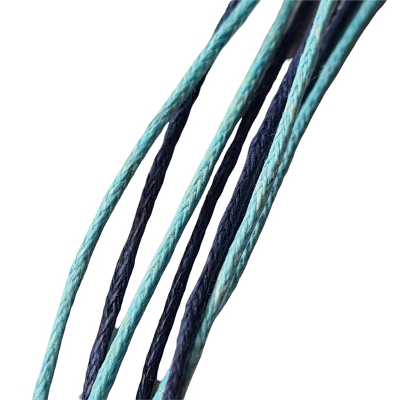 SALE💕 Jewellery Set Blue Flower Pendant Necklace Matching Drop Earrings - Picture 8 of 9